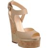 Giuseppe Zanotti Cutout Wedge Sandal in Beige (nude) - Lyst