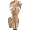 Giuseppe Zanotti Cutout Wedge Sandal in Beige (nude) - Lyst