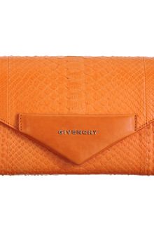 Givenchy Python Antigona Envelope Clutch - Lyst