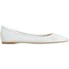 Jil Sander Perforated Ballet Flat in White - Lyst