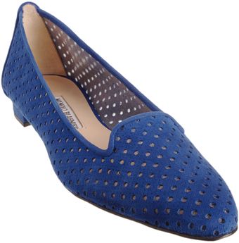 Manolo Blahnik Perforated Shariffac - Lyst
