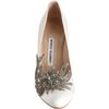 Manolo Blahnik Swan in White - Lyst