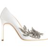Manolo Blahnik Swan in White - Lyst