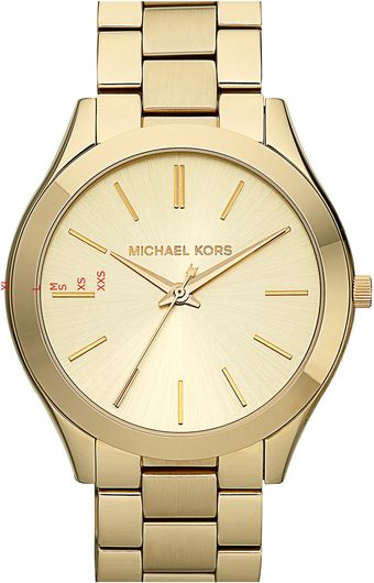 Michael by Michael Kors Michael Kors Slim Runway Bracelet Watch - Lyst