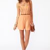 Nasty Gal Sound Session Romper in Beige (camel) - Lyst