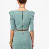 Nasty Gal Ivy Belted Dress in Green (sage) - Lyst