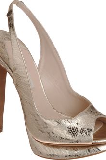 Nicholas Kirkwood Metallic Platform Sandal - Lyst