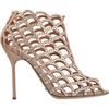Sergio Rossi Crystal Cutout Shoe Bootie in Gold (nude) - Lyst