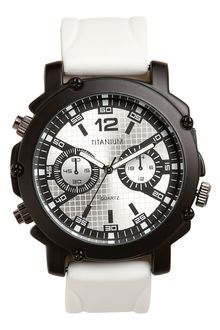 Titanium Neon Marker Analog Watch - Lyst