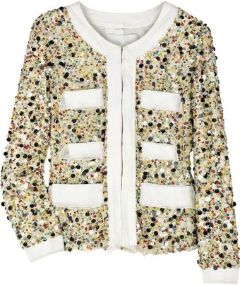 3.1 Phillip Lim Sequined Silk Jacket - Lyst