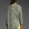 Bcbgmaxazria Asymmetrical Striped Blouse in Multicolor (lime multi) - Lyst