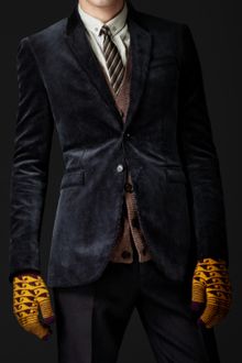 Burberry Prorsum Skinny Fit Corduroy Jacket - Lyst