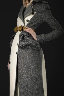 Burberry Prorsum Cotton Tweed Trench Coat - Lyst