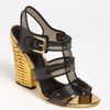 Dolce & Gabbana Sandal in Black (black pvc/ gold leather) - Lyst