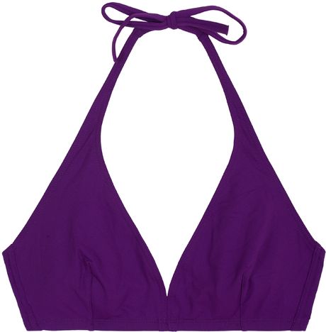 Eres Gang Halter Bikini Top in Purple - Lyst