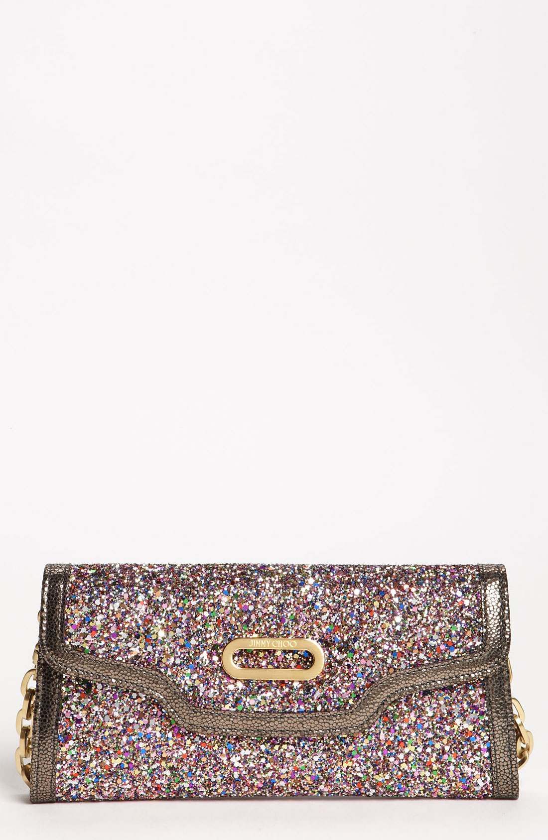 Jimmy Choo Glitter Clutch in Multicolor (multi) Lyst