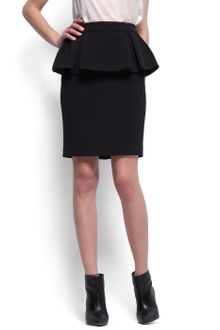 Mango Peplum Skirt - Lyst