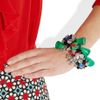 Marni Crystal and Paillette Confetti Bracelet in Green (gold) - Lyst