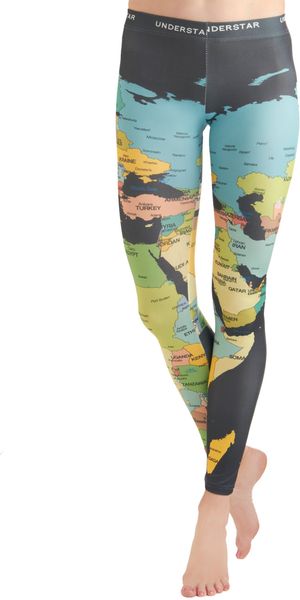 ModCloth Mapped Crusader Leggings - Lyst