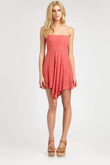 Nightcap Clothing Strapless Lace Dress - Lyst