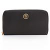 Tory Burch Robinson Zip Continental Wallet in Black - Lyst