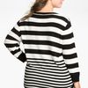 Vince Camuto Stripe Elbow Sleeve Sweater in Black (rich black) - Lyst