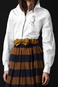 Burberry Prorsum Bird Detail Silk Faille Shirt - Lyst