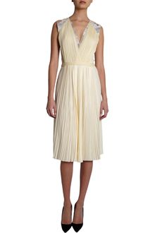 J. Mendel Pleated Dress - Lyst