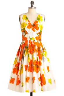 ModCloth Glamour Power To You Dress in Flower Bed - Lyst