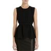 Narciso Rodriguez Belted Blouse in Black - Lyst