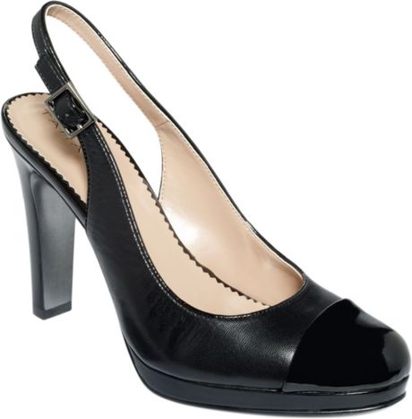 tahari platform pumps