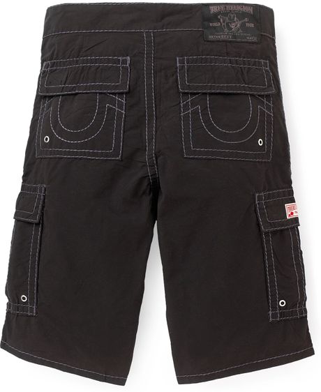 Shorts De Baño True Religion Tie Dye Para Hombre Estilo Playa Negro