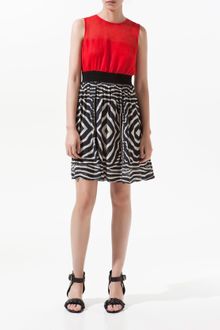 Zara Dress with Combined Top - Lyst