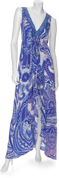 Camilla Exclusive Hilo Bejeweled V Neck Dress - Lyst