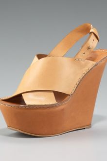 Chloé Tuscon Crisscross Wedge Sandal - Lyst