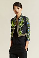 Givenchy Givenchy Womens Cropped Printed Jacket