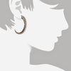 Elizabeth And James Feather Large Hoop Earrings in Silver - Lyst