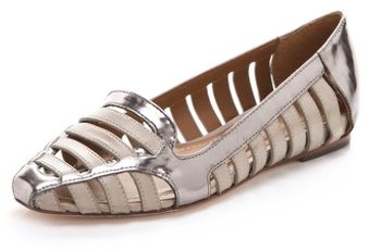 Elizabeth And James Gemma Metallic Flats - Lyst