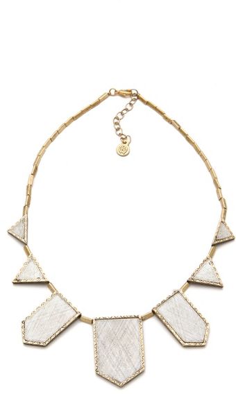 House Of Harlow Engraved Five Station Necklace - Lyst