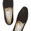 Jimmy Choo Wheel Studded Leather Loafers in Black - Lyst