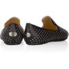 Jimmy Choo Wheel Studded Leather Loafers in Black - Lyst