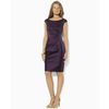 Ralph Lauren Sleeveless Satin Sheath in Purple (raisin) - Lyst