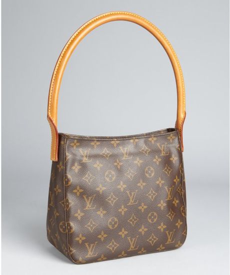Louis Vuitton Brown Monogram Coated Canvas Mm Shoulder Bag in Brown | Lyst