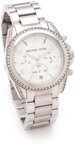 Michael Kors Blair Watch in Silver - Lyst