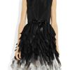 Oscar De La Renta Silk Taffeta Dress in Black - Lyst