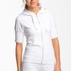 Zella Supersoft Short Sleeve Hoodie in White - Lyst