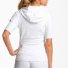 Zella Supersoft Short Sleeve Hoodie in White - Lyst