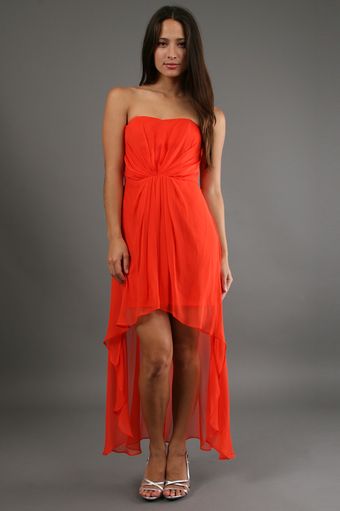 Alexia Admor High Low Dress in Tangerine - Lyst