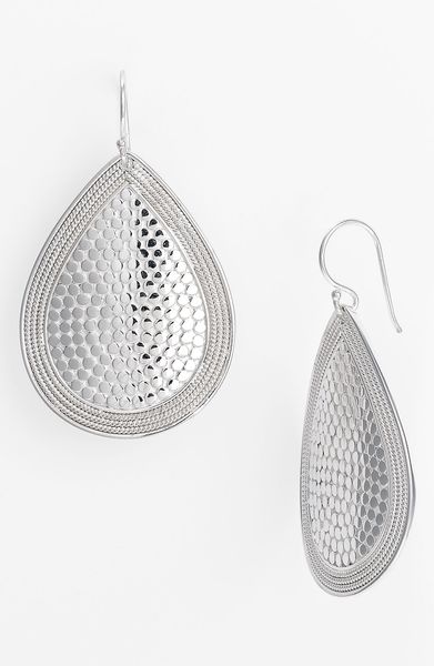 Anna Beck Gili Large Drop Earrings in Silver (sterling silver) - Lyst