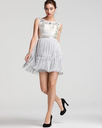 Basix Dress Sleeveless Fringe Dress - Lyst